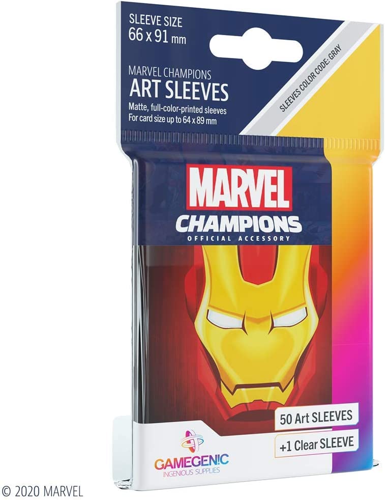 Gamegenic Marvel Champions Art Sleeves – Iron Man (50)