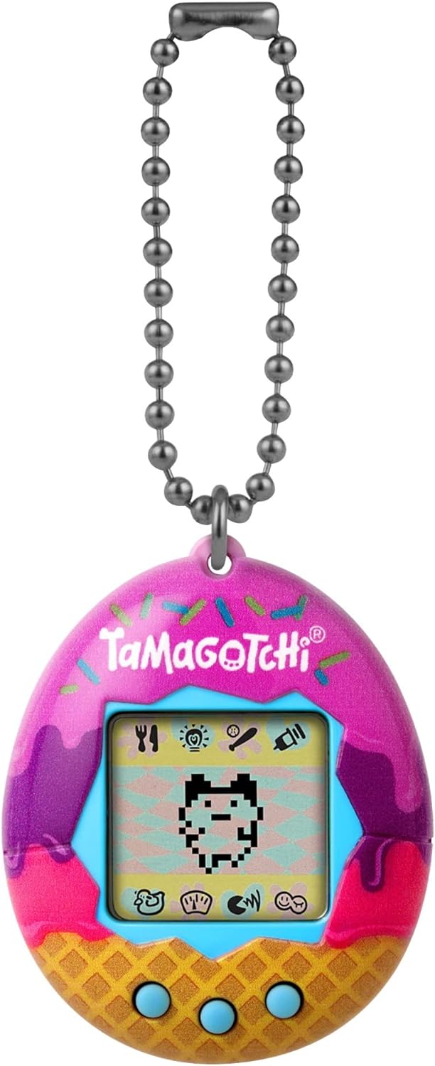 TAMAGOTCHI Original Bandai Tamagotchi Ice Cream Shell with Chain - The Original