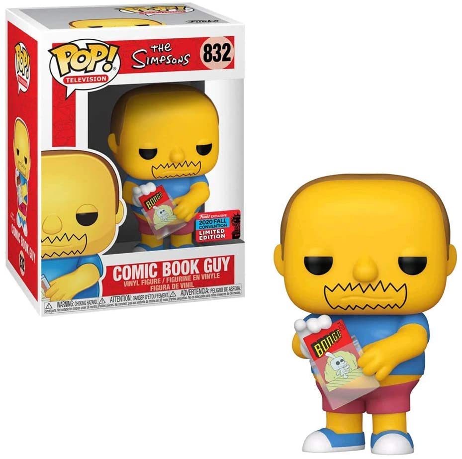 ¡El chico de los cómics de Los Simpson excluye Funko 48573 Pop! Vinilo n. ° 832