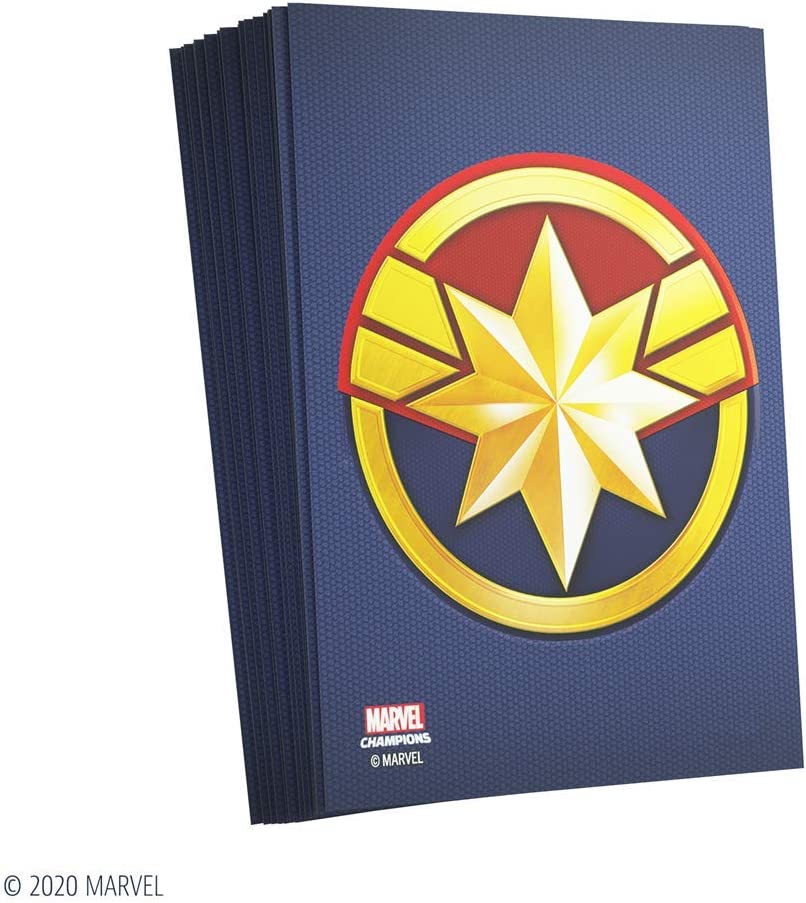 Gamegenic Marvel Champions Art Sleeves – Captain Marvel (50)