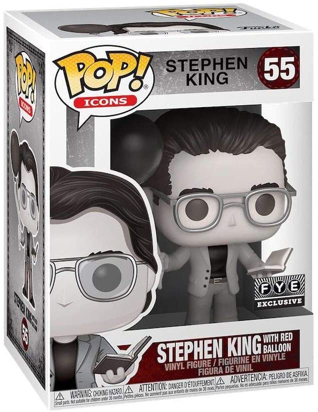 Stephen King mit rotem Ballon Exclu Funko 52236 Pop! Vinyl #55