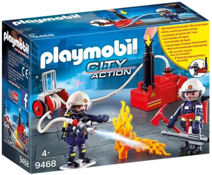 Playmobil City Action 9468 Fireman with Fire Pump for Age 5 and Above