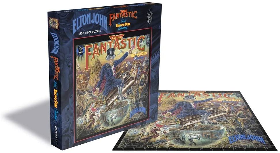 Elton John - Captain Fantastic - 500 Piece Jigsaw Puzzle - Officially Licenced - Perfect for Adults, Family and Rock Fans