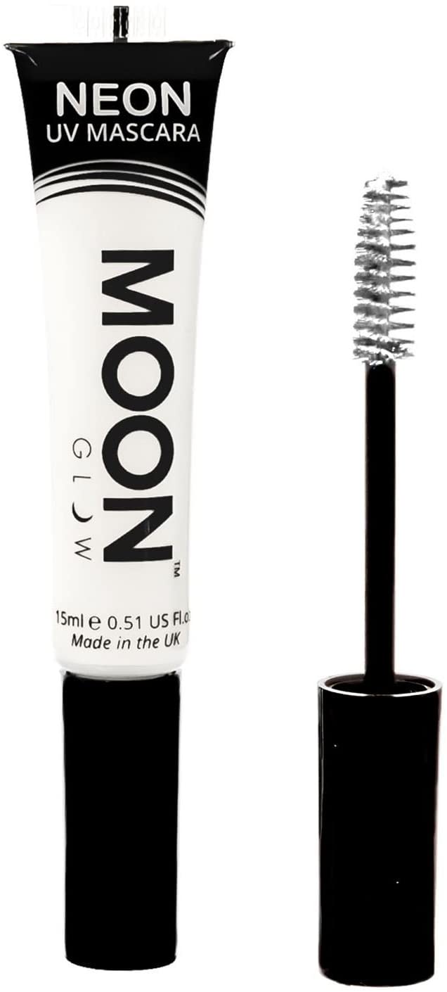 Moon Glow - Neon UV Mascara 15ml Weiß – Leuchtet hell unter UV-Licht!