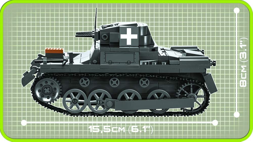 COBI 2534 Panzer I Ausf.A Bausteine, Grau