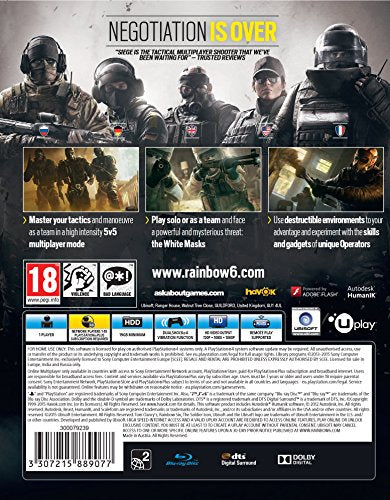 Tom Clancy’s Rainbow Six Siege (PS4)