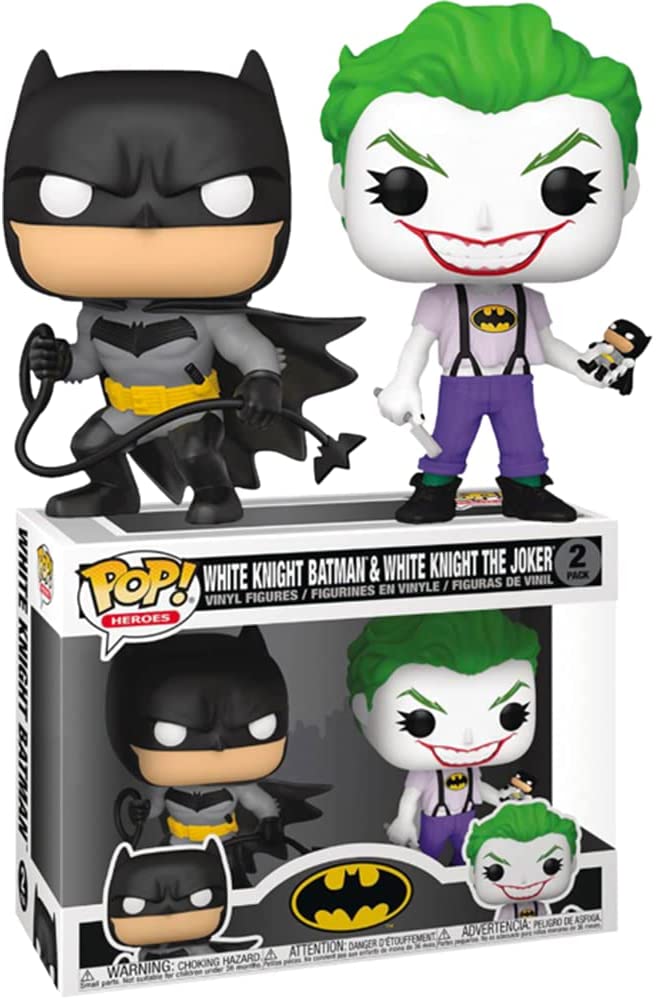 DC Comics White Knight Batman &amp; White Knight The Joker Exklusive Funko 56117 Pop! Vinyl