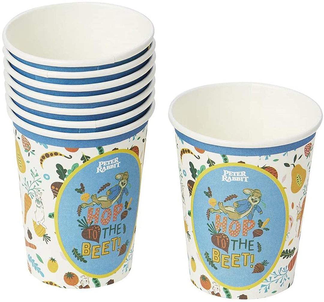 Smiffys Officially Licensed Peter Rabbit Movie Tableware Party Cups x8