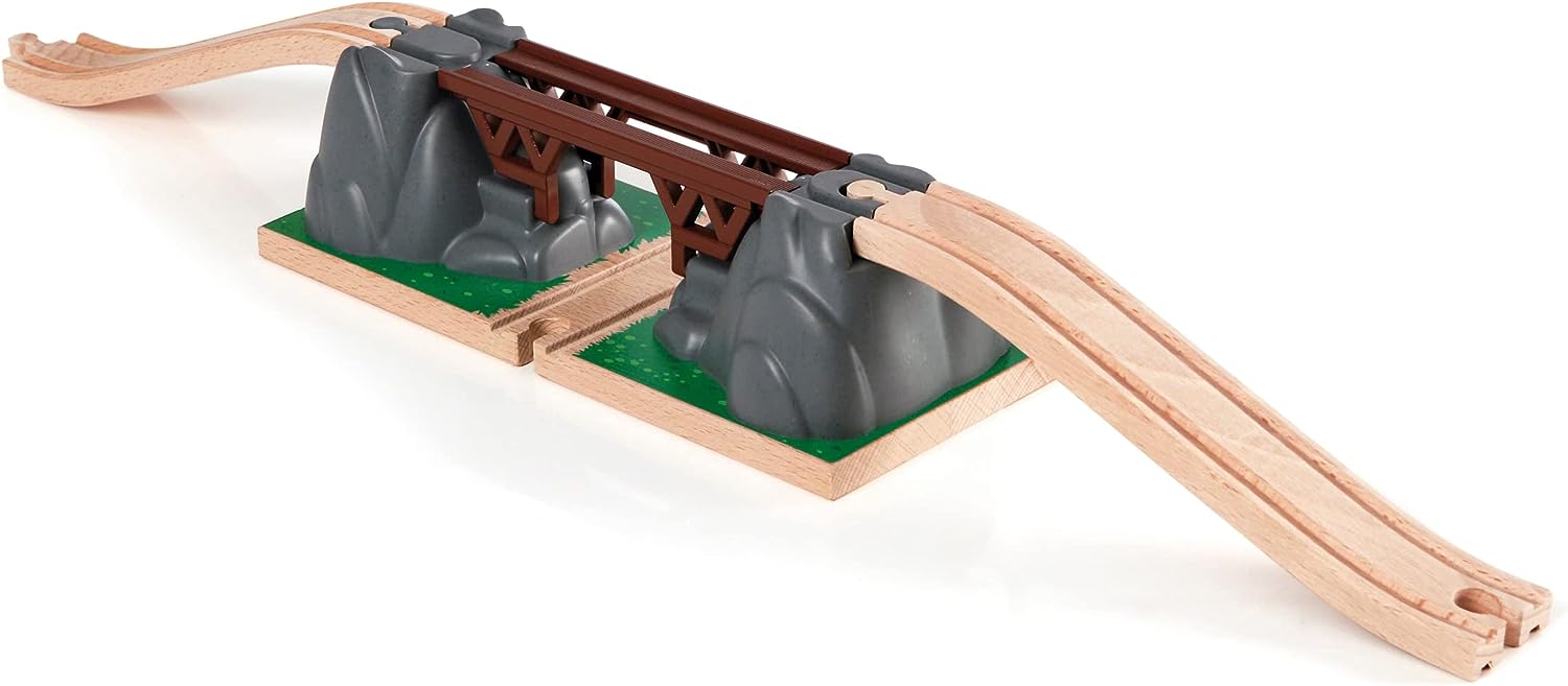 BRIO Einstürzende Eisenbahnbrücke für Kinder – Kompatibel mit BRIO Eisenbahn-Sets 3
