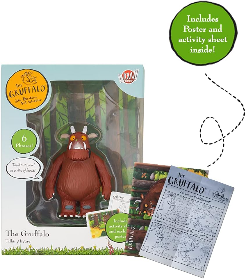 The Talking Gruffalo Action Figure - Interactive 12cm Poseable Toy with Movie Sounds 4