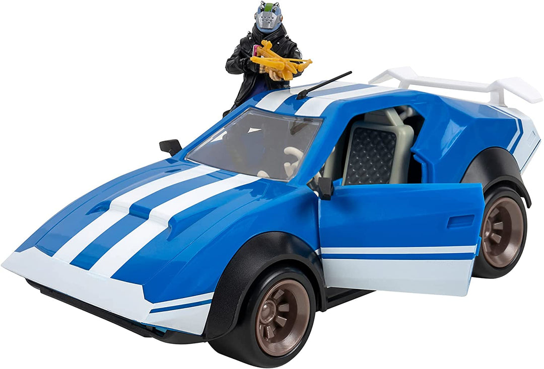 Fortnite FNT0815 Joy Ride Whiplash (Blue & White), Vehicle with 4-inch Articulat