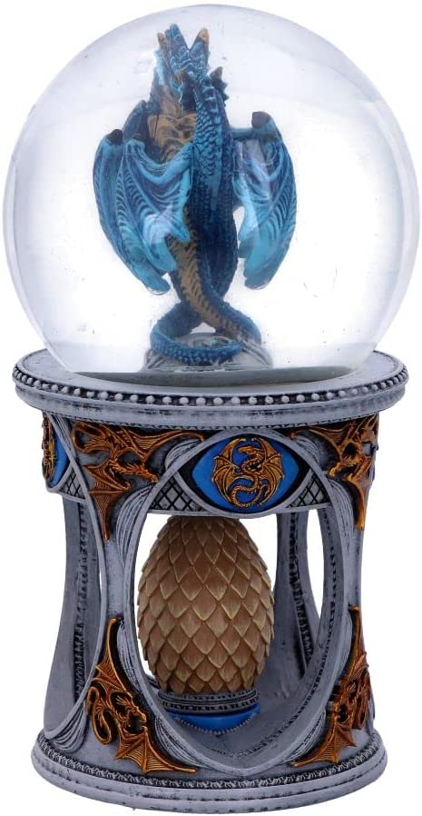 Nemesis Now Anne Stoke Dragon Heart Snow Globe Shaker, Polyresin, Gold, 18.5cm