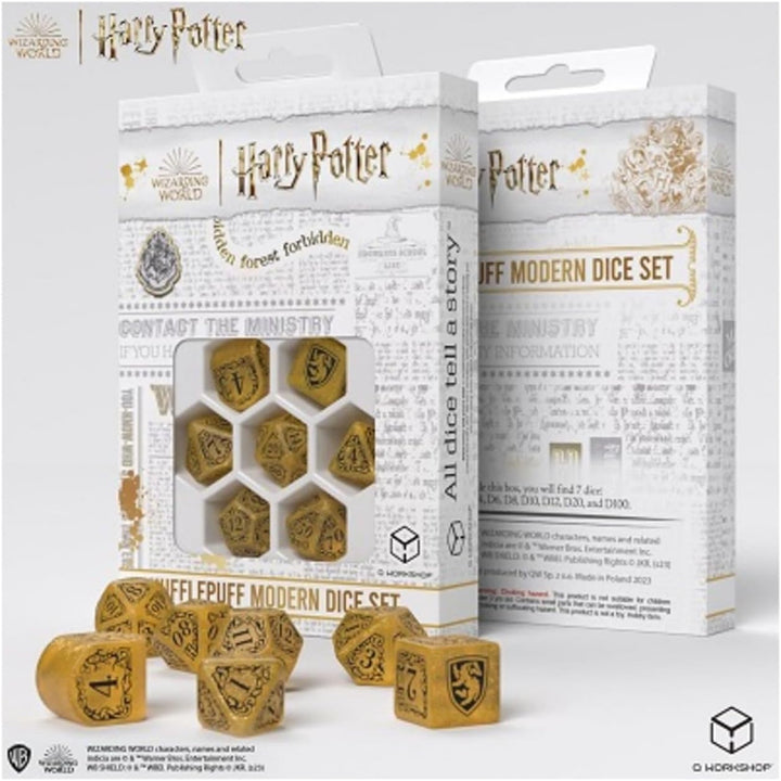 Harry Potter: Hufflepuff Modernes Würfelset – Gelb