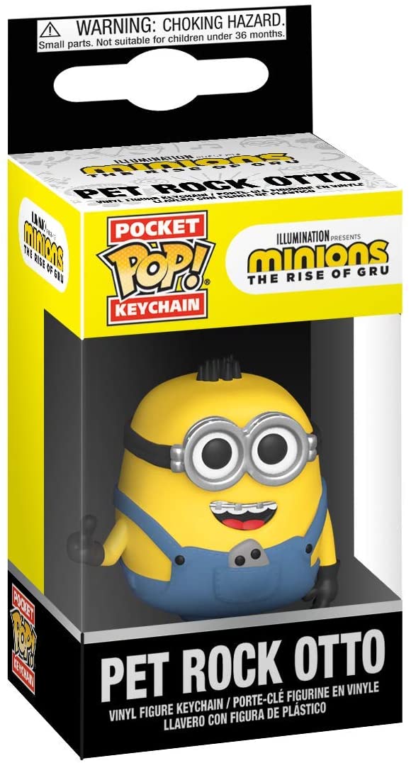 Minions de iluminación The Rise Of Gru Pet Rock Otto Funko 47795 Pocket Pop.