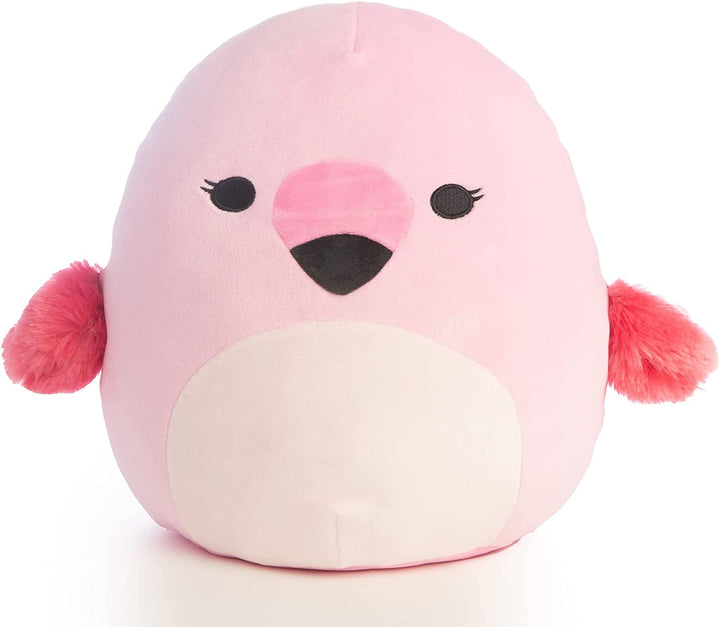 Squishmallows SQCR00658 12" Flamingo-Add Cookie to Your Squad, Ultrasoft Stuffed