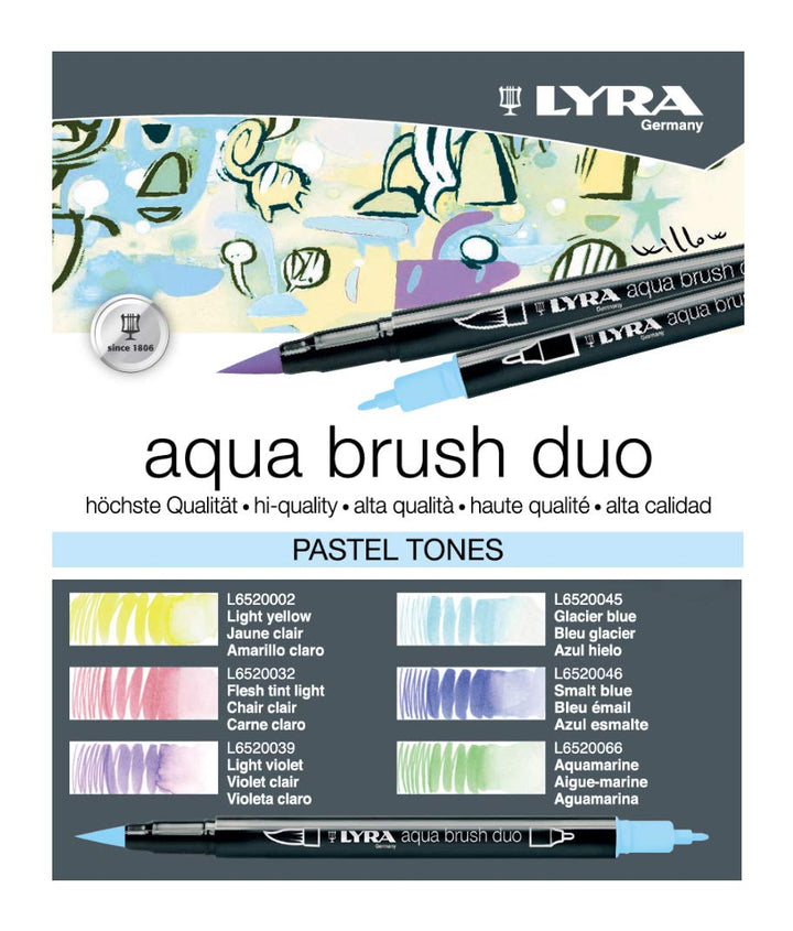 LYRA Aqua Brush Duo 6 Pastell-Set