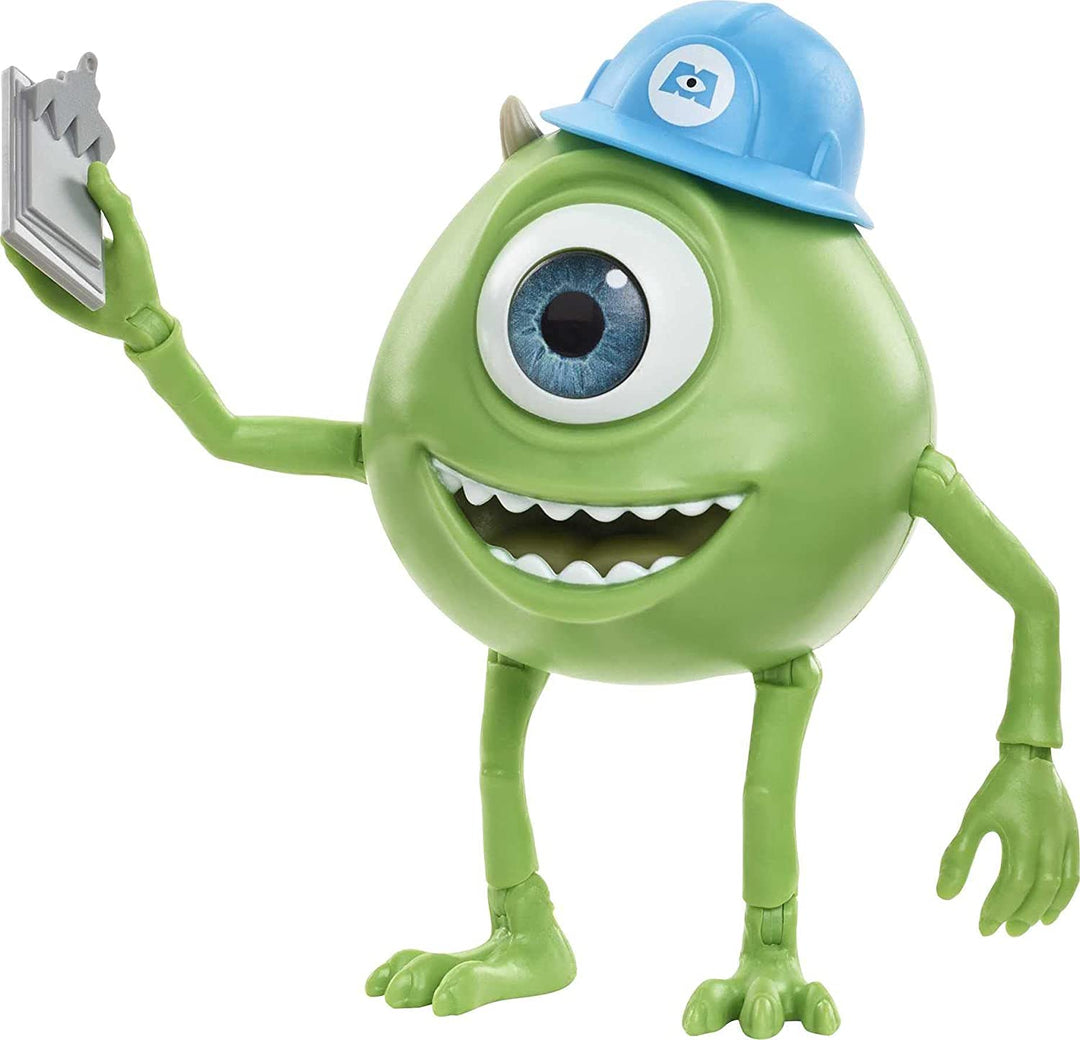 Pixar Interactables Mike Wazowski Action Figure parlante, giocattolo personaggio cinematografico posabile alto 10,2 cm