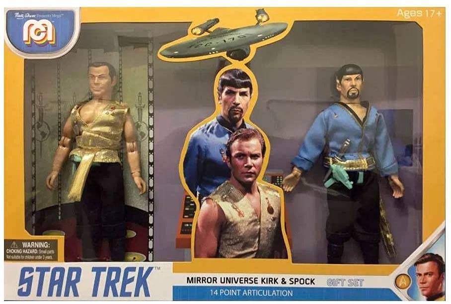 Star Trek Pack of 2 Mirror Universe Spock & Kirk Figurines 20 cm