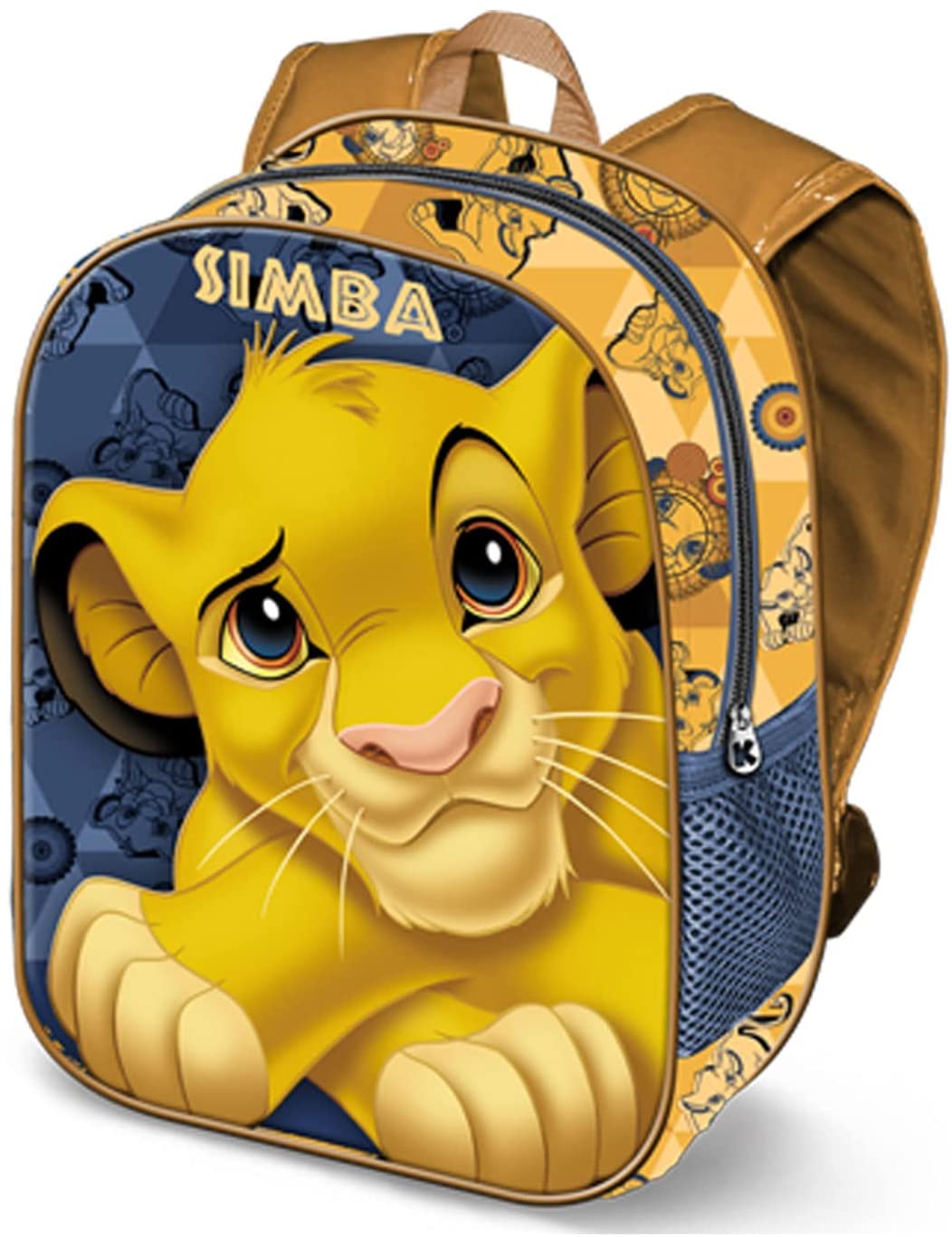 König der Löwen Simba Rest-Kleiner 3D-Rucksack, Dunkelblau