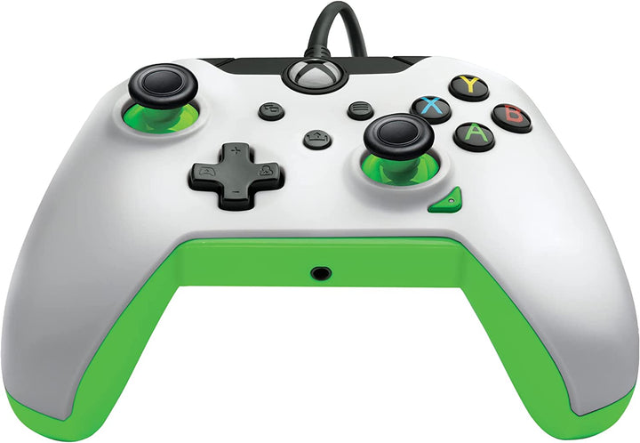 PDP Wired Controller Neon White für Xbox Series X|S, Gamepad, kabelgebundenes Videospiel C