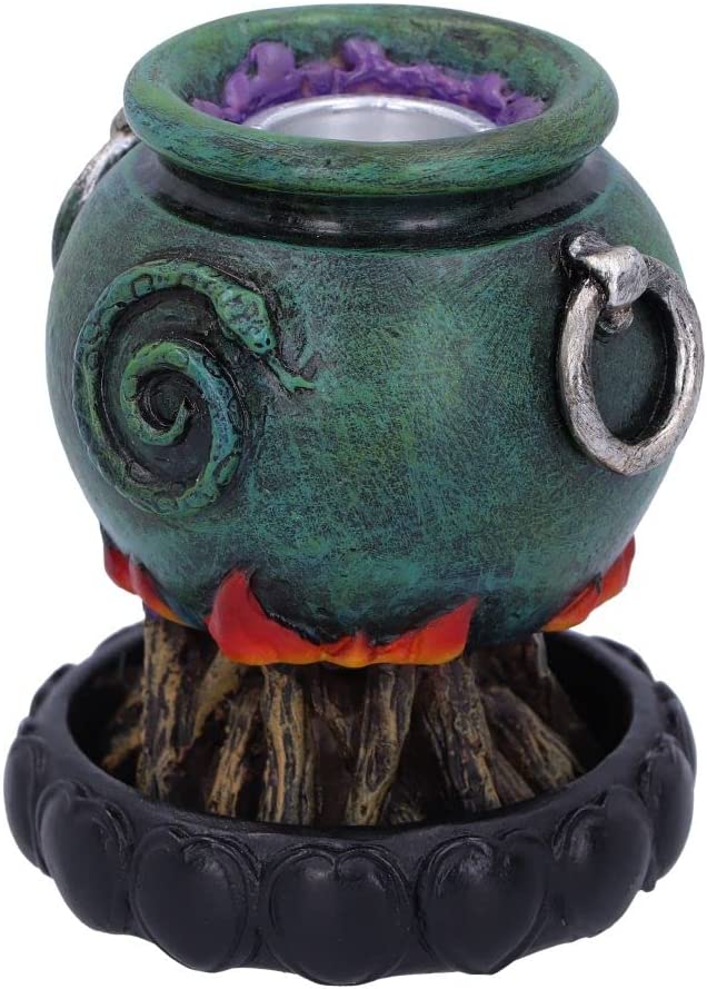 Nemesis Now Emerald Cauldron Backflow Incense Burner 7.3cm, Green