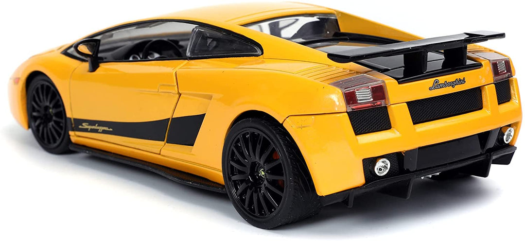 Jada 253203067 Fast &amp; Furious Lamborghini Gallardo, Druckguss-Replikauto im Maßstab 1:24, Gelb