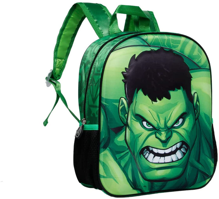 Hulk Destroy-Kleiner 3D-Rucksack, Grün