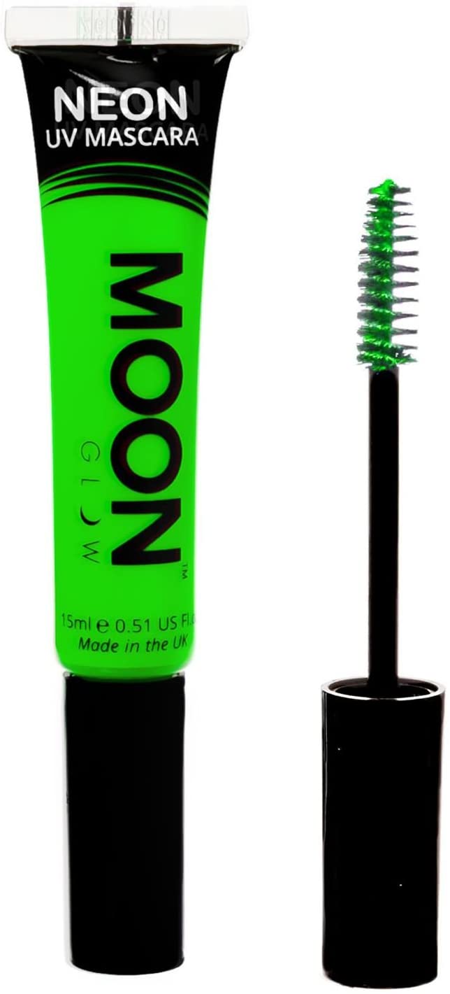 Moon Glow Neon UV Mascara 15ml Groen gloeit helder onder UV-verlichting!
