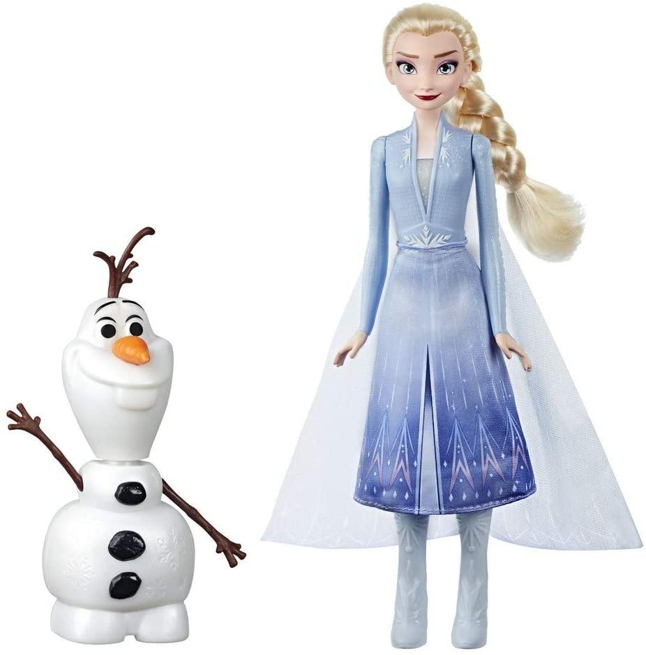 Disney Frozen Talk and Glow Olaf and Elsa Dolls, Remote Control - Yachew