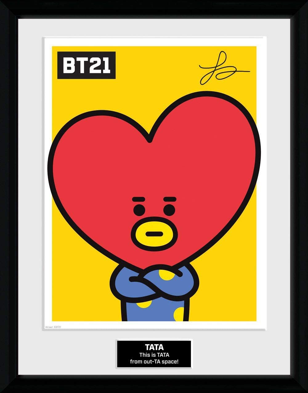 GB Eye BT21 Gerahmtes Poster Tata Posters Wallscrolls