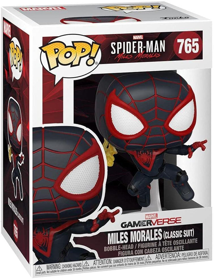 Spider-Man Miles Morales (traje clásico) Funko 50150 Pop! Vinilo n. ° 765