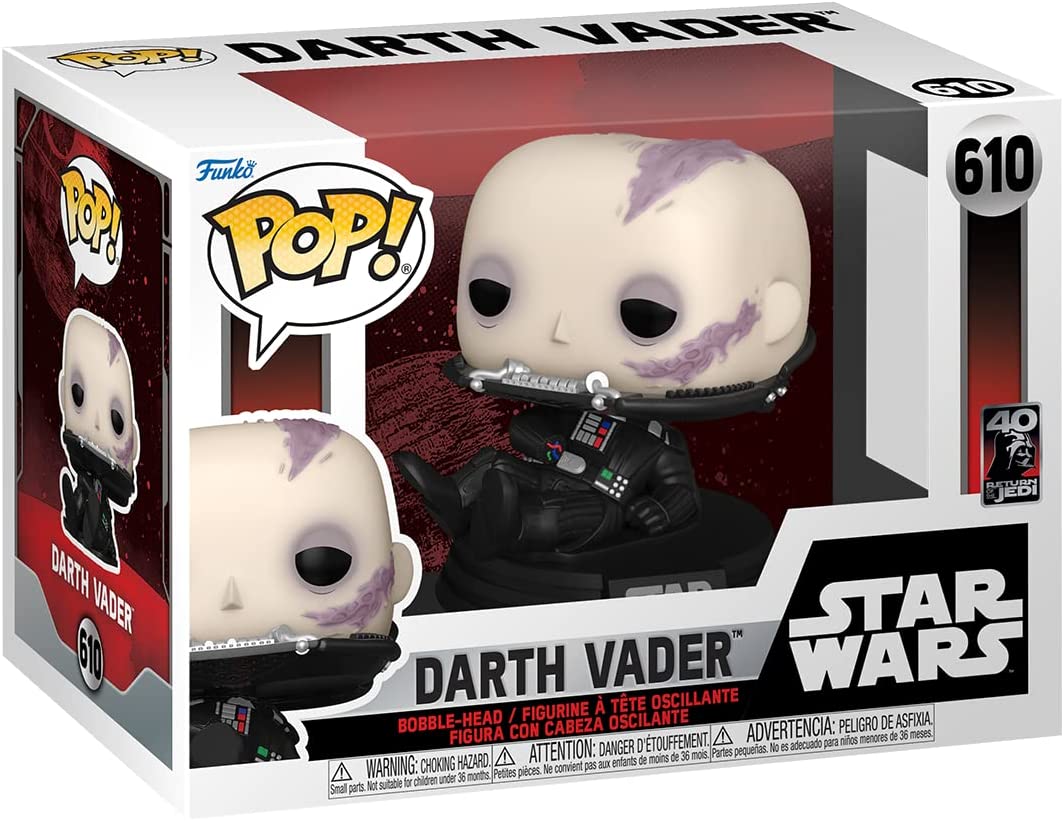 Star Wars: Die Rückkehr der Jedi-Ritter 40. – Vader (unmaskiert) Funko 70750 Pop! Vinyl Nr. 610