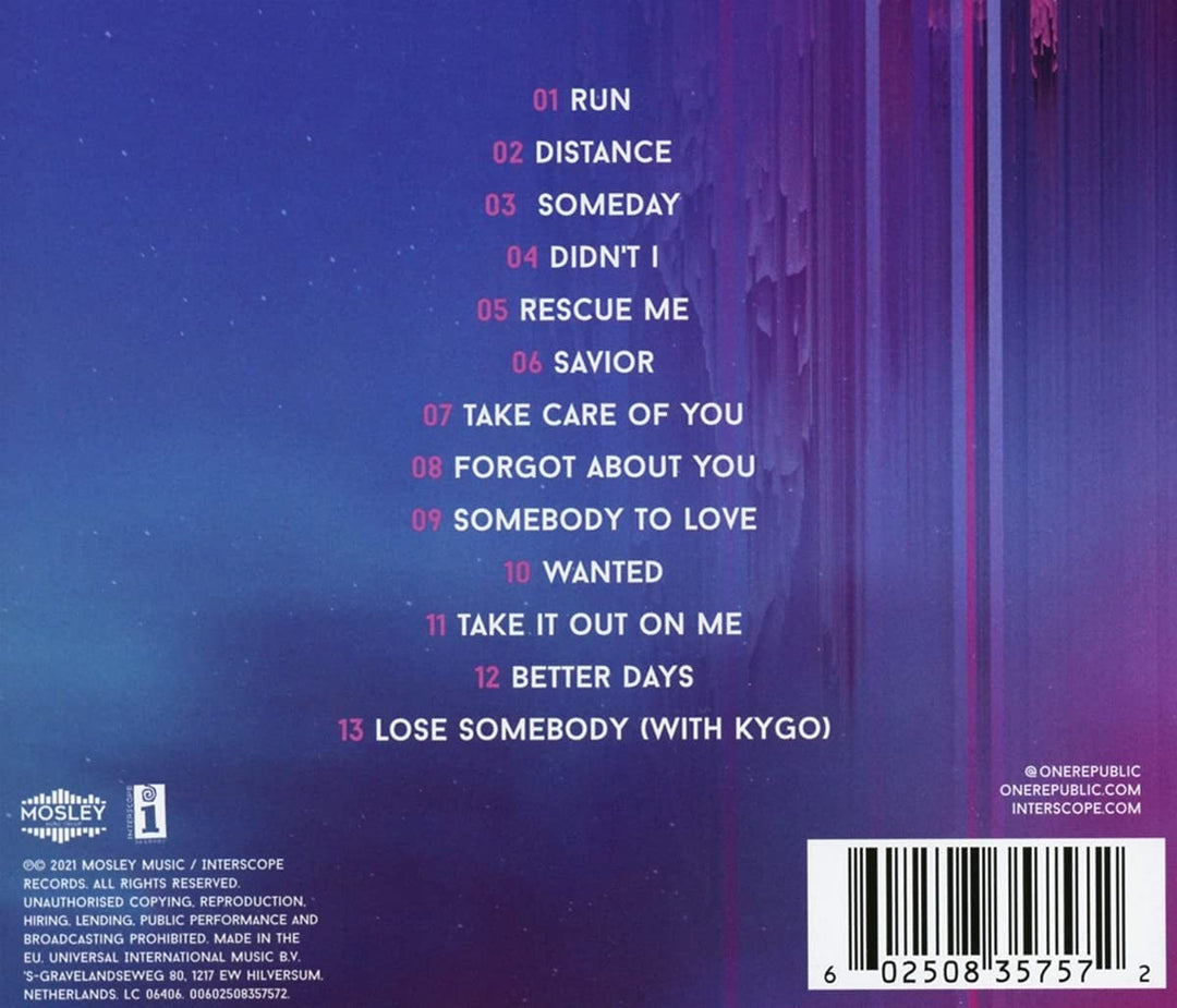 OneRepublic - HUMAN [Audio CD]
