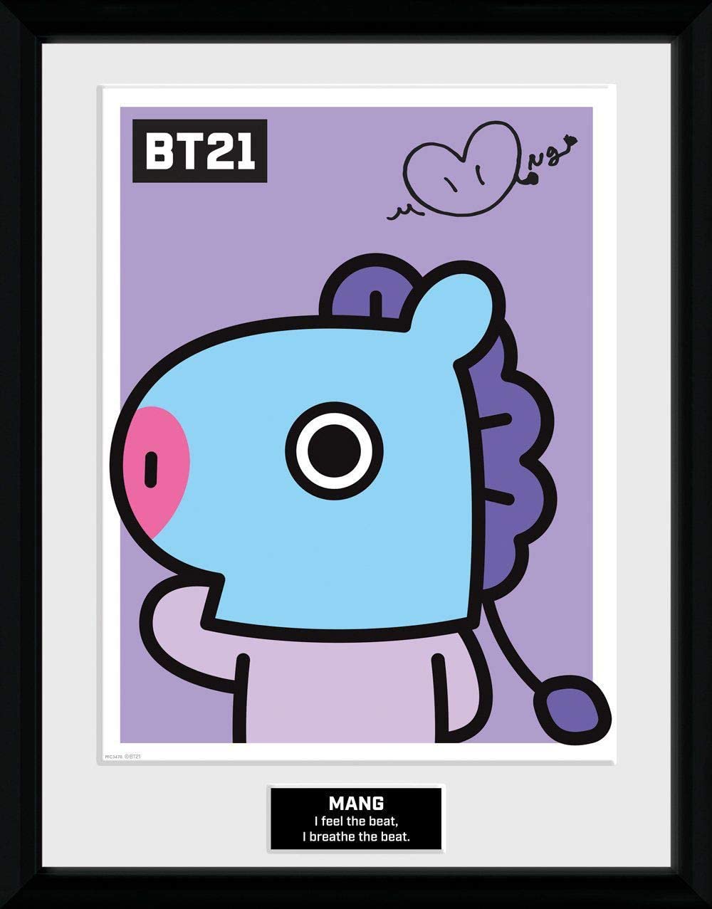 GB Eye BT21 Gerahmtes Poster Mang Posters Wallscrolls