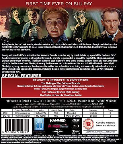 The Brides Of Dracula [1960] [2013] - Horror [Blu-ray]