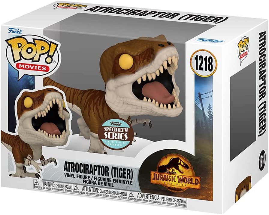 Jurassic Park World Dominion: Atrociraptor (Tiger) Exklusiver Funko 55292 Pop! Vinyl Nr. 1218