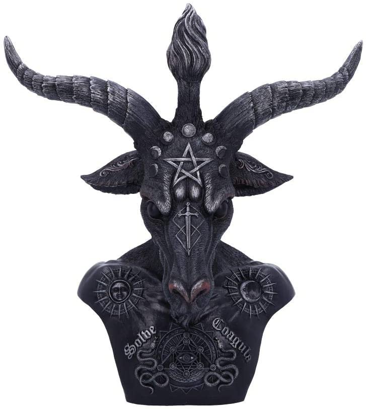 Nemesis Now Celestial Black and Silver Baphomet Bust - Resin Sculpture 3