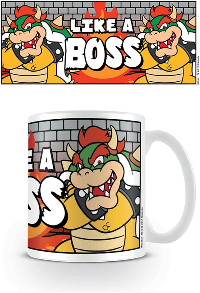 Pyramid International Super Mario (Like A Boss), offizielle Keramik-Kaffee-/Teetasse in Box, Papier, mehrfarbig, 11 x 11 x 1,3 cm