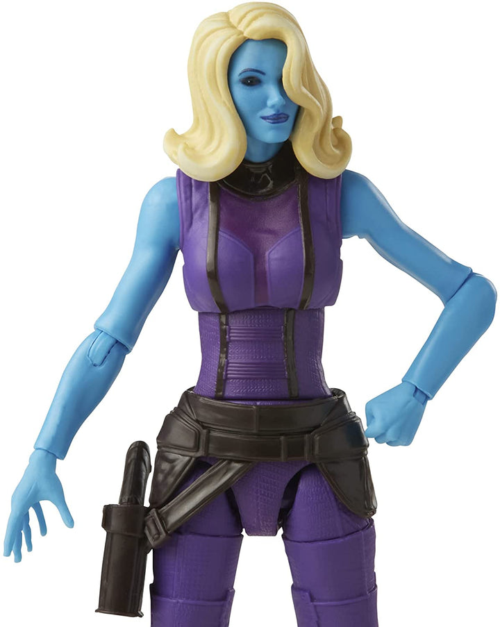 Marvel Legends Series 13 cm große Actionfigur Toy Heist Nebula, Premium-Design, 1 Figur, 1 Zubehör und 2 Build-a-Figure-Teile, mehrfarbig