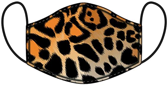 Animal Print Reusable Face Covering - Large