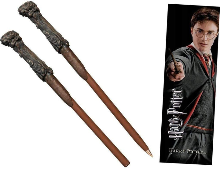 The Noble Collection Harry Potter Harry&#39;s Wand pen en bladwijzer 23 cm briefpapierpakket