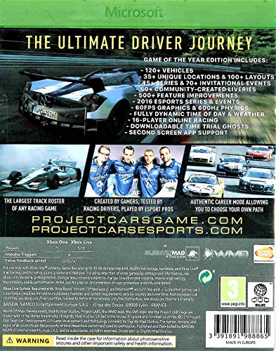 (xbox one)Project Cars: Game of the Year Edition