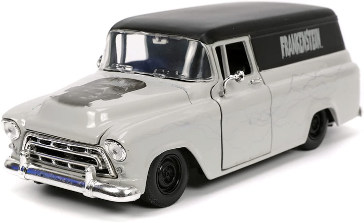 Jada Toys 253255032 Frankenstein 1957 Chevy Suburban 1:24, Grau