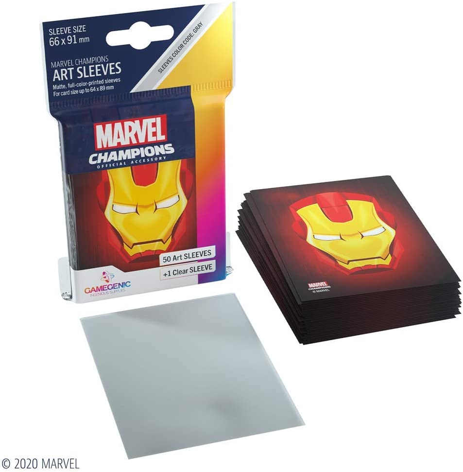 Gamegenic Marvel Champions Art Sleeves – Iron Man (50)