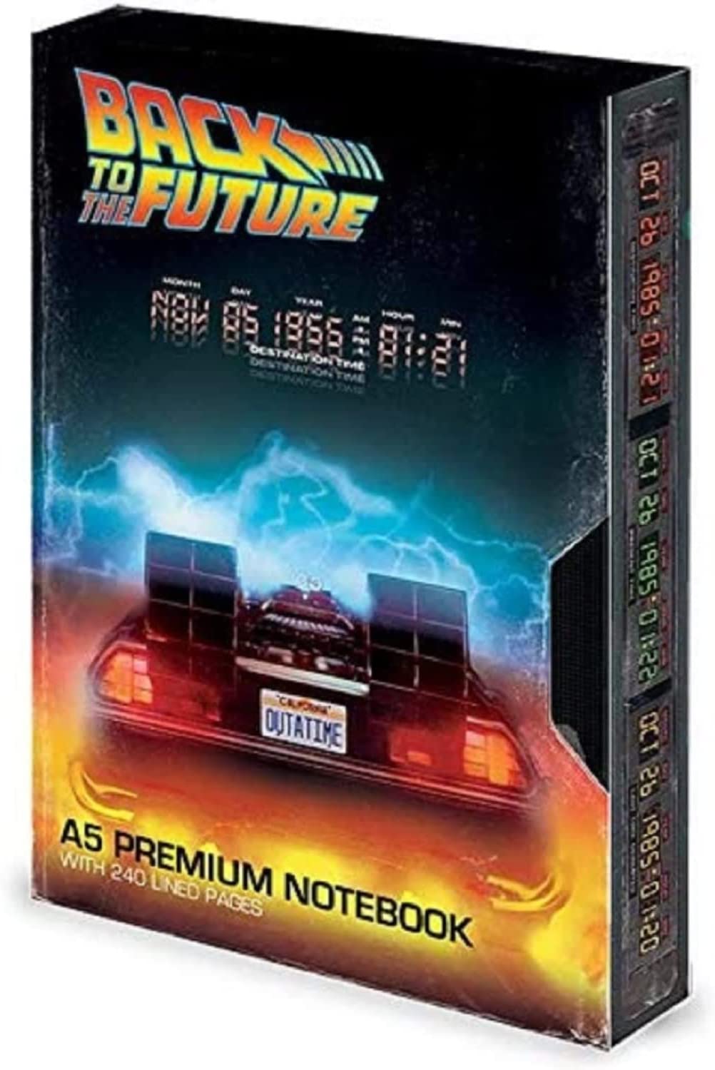 Zurück in die Zukunft – Premium-A5-Notizbuch (Great Scott) VHS