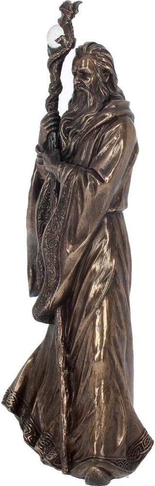 Nemesis Now Historic &amp; Medieval – Merlin-Figur aus Bronzeharz, 28 cm 4
