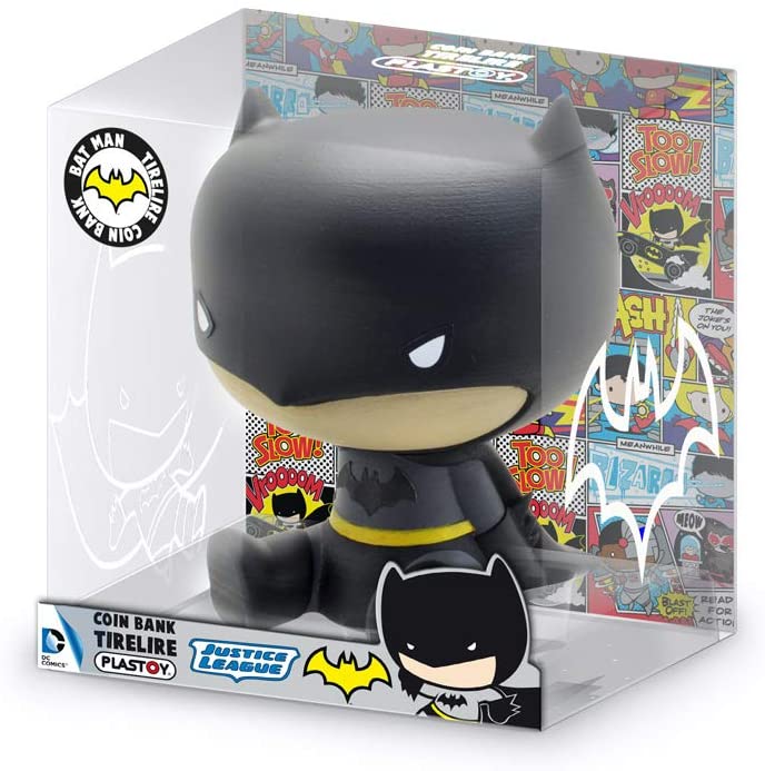 Funbox Media 80067 Justice League Batman Piggy Bank, Multi-Coloured