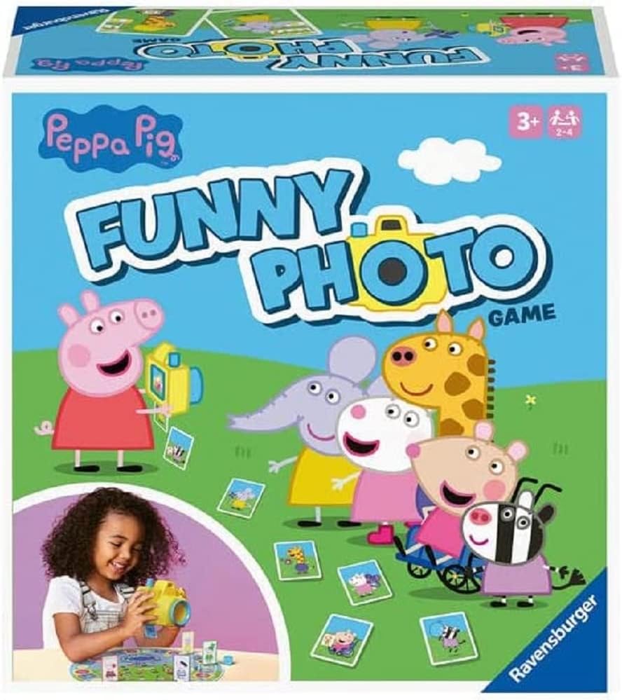 Ravensburger Peppa Pig Funny Photo Kids Game for Children Age 3 Years Up - 2 to 4 Players