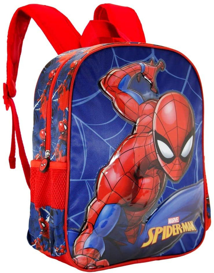 Spiderman Motions-Small 3D Backpack, Red