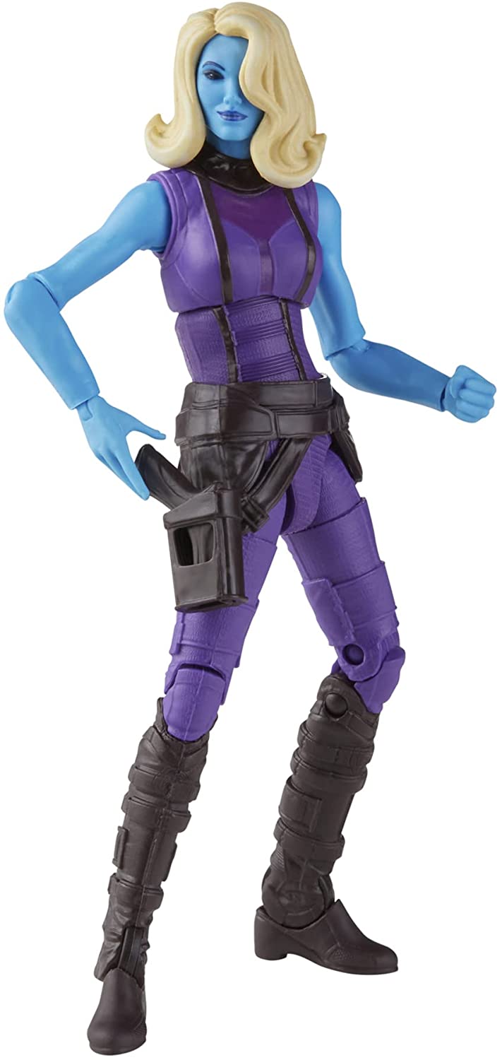 Marvel Legends Series 13 cm große Actionfigur Toy Heist Nebula, Premium-Design, 1 Figur, 1 Zubehör und 2 Build-a-Figure-Teile, mehrfarbig